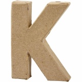 Buchstaben, K, H 10 cm, B 7,7 cm, Dicke 1,7 cm, 1 Stk