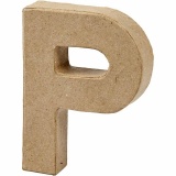 Buchstaben, P, H 10 cm, B 7,7 cm, Dicke 1,7 cm, 1 Stk