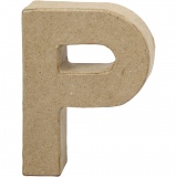 Buchstaben, P, H 10 cm, B 7,7 cm, Dicke 1,7 cm, 1 Stk
