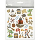 Sticker, Piraten, 15x16,5 cm, 1 Bl.