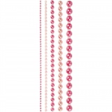 Halbperlen, Größe 2-8 mm, Pink, 1x140Stk/ 1 Pck