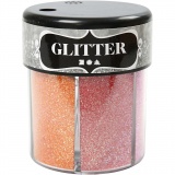 Glitter, Sortierte Farben, 6x13g/ 1 Dose