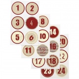 Sticker Kalenderzahlen, D 4 cm, 9x14 cm, 1x4Bl. sort./ 1 Pck