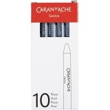 CARAN D’ACHE Neocolor I - Ölkreide, L 10 cm, Dicke 8,5 mm, Grau (005), 10Stk/ 1 Pck