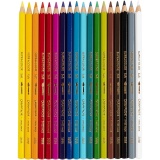 CARAN D’ACHE Supracolor II, L 17 cm, Mine 3.8 mm, Sortierte Farben, 18Stk/ 1 Pck