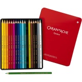 CARAN D’ACHE Supracolor II, L 17 cm, Mine 3.8 mm, Sortierte Farben, 18Stk/ 1 Pck