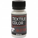 Textilfarbe, Glitter, Transparent, 1x50ml/ 1 Fl.