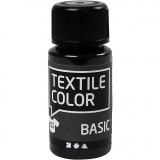 Textilfarbe, Schwarz, 1x50ml/ 1 Fl.
