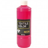 Textilfarbe, Neonpink, 1x500ml/ 1 Fl.