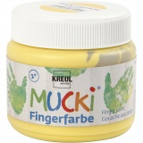 Mucki Fingerfarbe, Gelb, 1x150ml/ 1 Dose