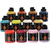Acrylfarbe, Mattglänzend, Zusätzliche Farben, 500 ml/ 12 Pck