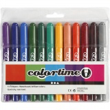 Colortime Marker, Strichstärke 5 mm, Zusätzliche Farben, 1x12Stk/ 1 Pck