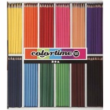 Colortime Buntstifte, L 17,45 cm, Mine 3 mm, Sortierte Farben, 12x24Stk/ 1 Pck