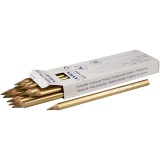 Super Ferby 1 Buntstifte, L 18 cm, Mine 6,25 mm, Gold, 12Stk/ 1 Pck