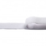 Klettband Haken & Ösen, selbstklebend, B 20 mm, Weiß, 1x5m/ 1 Rolle