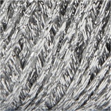 Lurexgarn, L 160 m, Silber, 25g/ 1 Knäuel