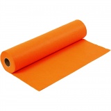 Bastelfilz, B 45 cm, Dicke 1,5 mm, 180-200 g, Orange, 1x5m/ 1 Rolle