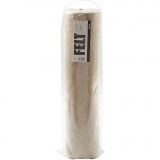 Bastelfilz, B 45 cm, Dicke 1,5 mm, meliert, 180-200 g, Naturweiß, 1x5m/ 1 Rolle