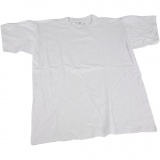 T-Shirts, B 52 cm, Größe medium , Rundhalsausschnitt, 145 g, Weiß, 1 Stk
