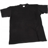 T-Shirts, B 40 cm, Größe 7-8 Jahre, Rundhalsausschnitt, 145 g, Schwarz, 1 Stk