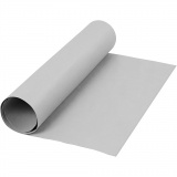 Kunstlederpapier, B 50 cm, Einfarbig, 350 g, Grau, 1 Rolle