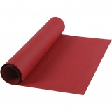 Kunstlederpapier, B 50 cm, Einfarbig, 350 g, Rot, 1 m/ 1 Rolle