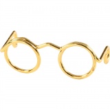Brillen, B 25 mm, Gold, 1x10Stk/ 1 Pck