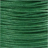 Baumwollband, Dicke 1 mm, Grün, 40 m/ 1 Rolle