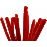 Pfeifenreiniger, L 30 cm, Dicke 15 mm, Rot, 1x15Stk/ 1 Pck