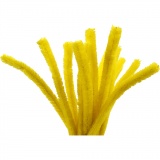 Pfeifenreiniger, L 30 cm, Dicke 15 mm, Gelb, 1x15Stk/ 1 Pck