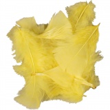 Daunen, Größe 7-8 cm, Gelb, 1x50g/ 1 Pck