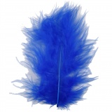Daunen, Größe 5-12 cm, Blau, 1x15Stk/ 1 Pck