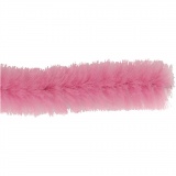 Chenilledraht, L 30 cm, Dicke 6 mm, Pink, 50Stk/ 1 Pck