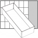 Einsetz-Box, H 47 mm, Größe 218x79 mm, 1 Stk
