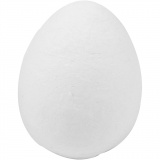 Eier, H 47 mm, B 35 mm, Weiß, 1x50Stk/ 1 Pck