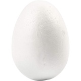 Styropor-Eier, H 6 cm, Weiß, 50 Stk/ 50 Pck