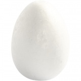 Styropor-Eier, H 8 cm, Weiß, 5 Stk/ 5 Pck