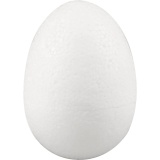 Styropor-Eier, H 7 cm, Weiß, 50 Stk/ 50 Pck