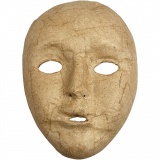 Maske, H 17,5 cm, B 12,5 cm, 1 Stk