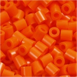 Bügelperlen, Größe 5x5 mm, Lochgröße 2,5 mm, medium, Orange (32233), 1x1100Stk/ 1 Pck
