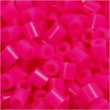 Bügelperlen, Größe 5x5 mm, Lochgröße 2,5 mm, medium, Pink (32258), 1x1100Stk/ 1 Pck