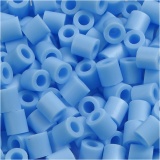 Bügelperlen, Größe 5x5 mm, Lochgröße 2,5 mm, medium, Pastellblau (32224), 1x1100Stk/ 1 Pck