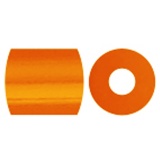 Fotoperlen, Größe 5x5 mm, Lochgröße 2,5 mm, medium, Orange (13), 6000Stk/ 1 Pck