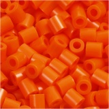 Fotoperlen, Größe 5x5 mm, Lochgröße 2,5 mm, medium, Orange (13), 1100Stk/ 1 Pck